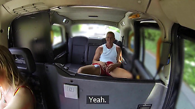 Female Fake Taxi - British MILF Stacey Saran gets CREAMPIED on the bonnet of her TAXI