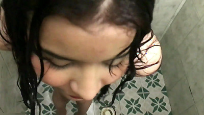 While my stepdads are not home, my stepsister is servicing my big dick