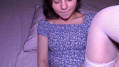 I put on Stockings and caress my tight Wet Pussy thinking about you 3