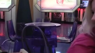 Cute blonde fucking in pantyhose