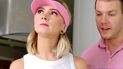 Chloe Temple lets Stepbro Straighten up Her Golf Game by Putting His Penis in Her