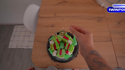 I Wished My Step Sister A Happy Birthday And Filled Her Pie With Cum