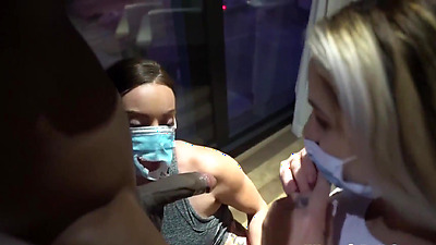 Sucking Cock THorugh the Mask : BLOWDEMIC