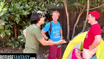 Freeuse Camping Trip Turns Into Wild Outdoor 4Some