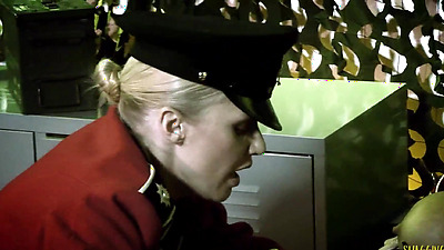 catch bisexual babe playing with a toy, so they join them