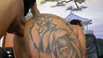 Luana Lima with her giant breasts gets ready and even shows her butt behind the scenes