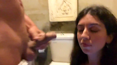 Asked the waiter to cum on my face in a public cafe - I only like to dine covered in cum - Cumwalk