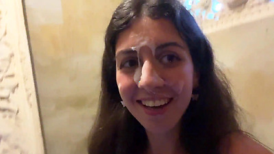 Asked the waiter to cum on my face in a public cafe - I only like to dine covered in cum - Cumwalk