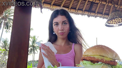 Asked the waiter to cum on my face in a public cafe - I only like to dine covered in cum - Cumwalk