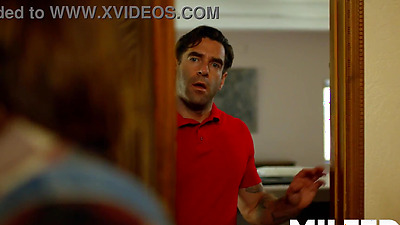 Hot Busty MILF Fucks the Cable Guy Sneakly