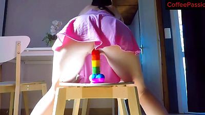 rebellious sister caught at home fucking like a slut until her booty is left open