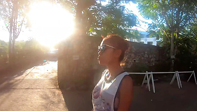 Big Booty Thai Amateur Girlfriend Horny Sex After Being On A Beach