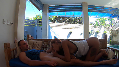 Big Booty Thai Amateur Girlfriend Horny Sex After Being On A Beach