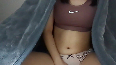 It feels good to stroke my pants...