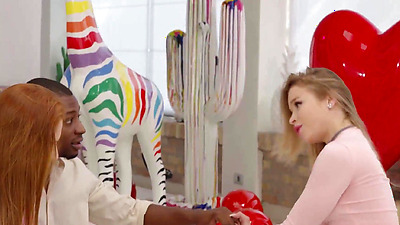 Russian teens enjoy threeway anal with bbc english teacher