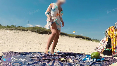 I changed my clothes in front of the vendor on the beach and let him help me