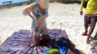 I changed my clothes in front of the vendor on the beach and let him help me