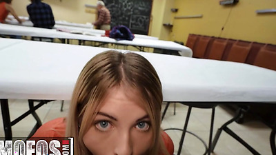 MOFOS - Horny Students Emma Bugg And Victor Ray Have A Steamy Hot Session In Classroom