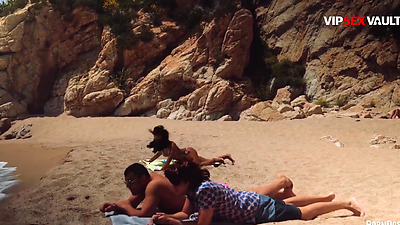 Stunning Noe Milk Gets Her Pussy Drilled by Big Cock by the Sea - VIP SEX VAULT