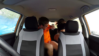 Fake Driving School - Ebony hottie KIKI MINAJ having sex in a car in a PUBLIC area