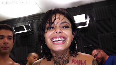 Ohh, that's NAAASTY licking cum off the floor!