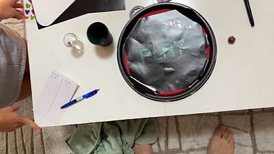 The Cum Contest Two Girls Hot CFNM Dice Challenge with Precum Weighing Try not to Cum Style Stroking