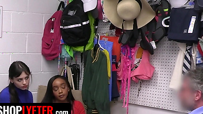 Cosplay Models Lily Starfire And Angel Windell Attempt To Steal A Pair Of Slutty Costumes