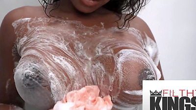 FilthyTaboo - Brunette Gets A Big Shaft Shoved In Her Tiny Pussy