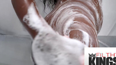 FilthyTaboo - Brunette Gets A Big Shaft Shoved In Her Tiny Pussy