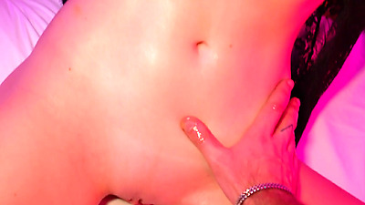 Big booby redhead can’t resist oily fuckfest - Halloween special