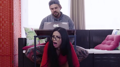 Hispanic Naughty Stepmom Cowgirls with her Asshole