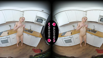 First Interracial Experience Of Busty Petite Doll Pretty Di In VR