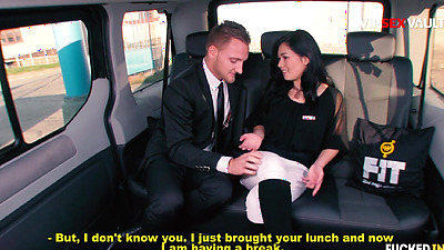 18Yo Czech Chick Adriana Intense Fuck On The Backseat with Big Cock Driver - VIP SEX VAULT