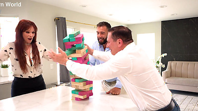 Naughty Housewife Syren De Mer Bends Over For DP 3Way Fun GP3043