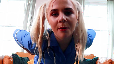 Student Nurse Ellie Wants You To Wank For Her