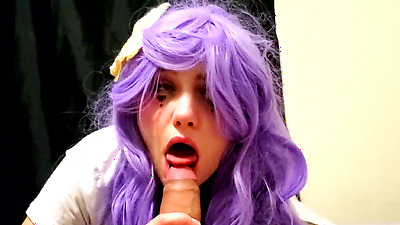 Ahegao Whore Tied Up and Teased With a Big Dick