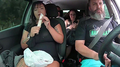 Angel Takemura teaches how to suck an cream - Mary RedQueen - Higor Negrao - Tony Tigrao - Binho Ted