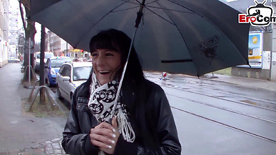German street bitch picked up and persuaded to have sex