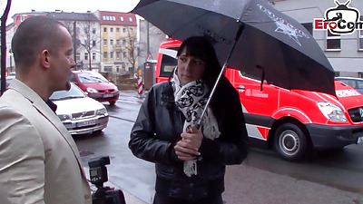 German street bitch picked up and persuaded to have sex