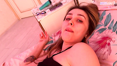 Stepson during a family trip to relatives fucks his stepmother in a hotel and cums in her mouth 3