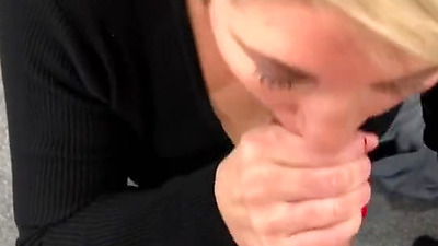 Wife sucks Bull’s huge dick POV