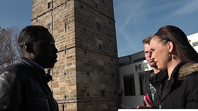 Cuckold watches his woman take BBC anally