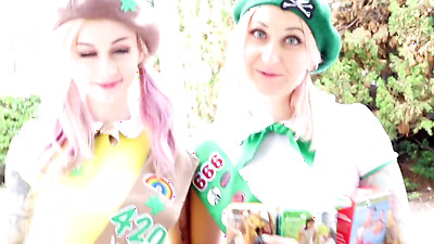 Two Girl Brought Dope and Started Masturbate Pussy on Kitchen Table