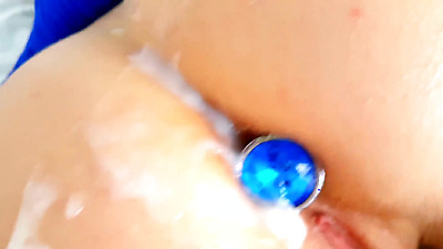 SEXY STUDENT WITH ANAL PLUG GOT A BIG SHAFT IN A TIGHT PUSSY! - PLAYSKITTY