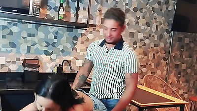 I went to change my neighbor's pipe and ended up drinking pussy tea (complete in exclusive red and sheer)