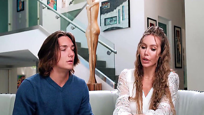 Nicole's Wild Night: Stepson and Girlfriend 3Some