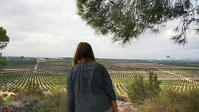 Pee drained in nature. Mega full bladder - Claary Cherry