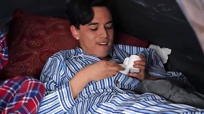 Britney Amber Doing Camp In Bedroom.