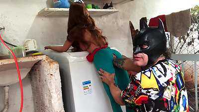 the guy punches my wife's booty (sex toy) (sex doll)