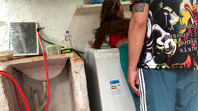 the guy punches my wife's booty (sex toy) (sex doll)